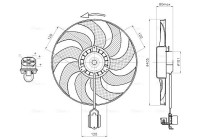 Roue de ventilateur de refroidissement OL7751 Ava Quality Cooling