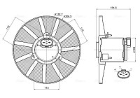 Roue de ventilateur de refroidissement VN7443 Ava Quality Cooling