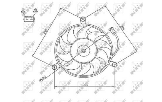Roue du ventilateur de refroidissement 47745 NRF