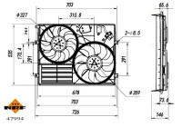Roue du ventilateur de refroidissement 47994 NRF