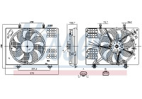 Roue du ventilateur de refroidissement 850147 Nissens