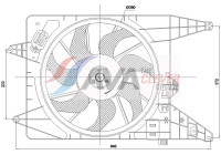 Roue du ventilateur de refroidissement DA7025 Ava Quality Cooling
