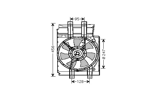 Ventilateur, condenseur de climatisation 3305751 International Radiators