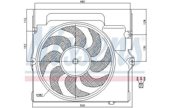 Ventilateur, condenseur de climatisation 85645 Nissens, Image 6
