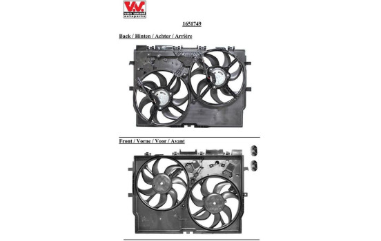 ventilateur de refroidissement 1651749 International Radiators, Image 2