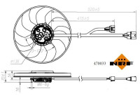 ventilateur de refroidissement 470033 NRF