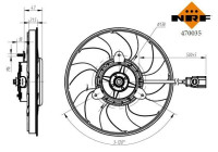 ventilateur de refroidissement 470035 NRF