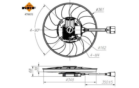 ventilateur de refroidissement 470051 NRF