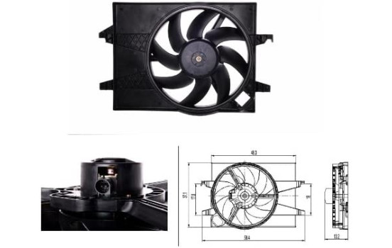 ventilateur de refroidissement 47007 NRF