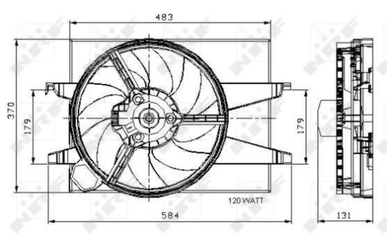 ventilateur de refroidissement 47007 NRF, Image 2