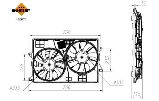 ventilateur de refroidissement 470074 NRF