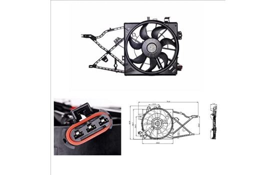 ventilateur de refroidissement 47014 NRF