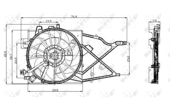 ventilateur de refroidissement 47014 NRF, Image 2