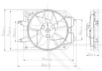 ventilateur de refroidissement 47021 NRF