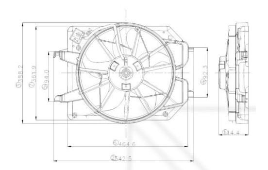 ventilateur de refroidissement 47021 NRF
