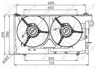 ventilateur de refroidissement 47030 NRF