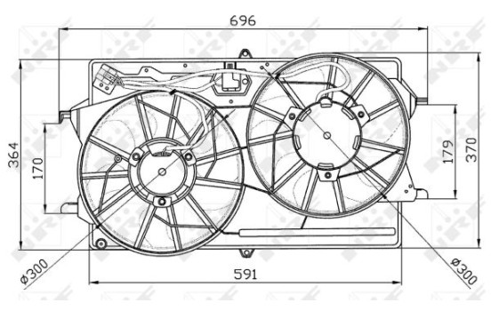 ventilateur de refroidissement 47035 NRF, Image 2
