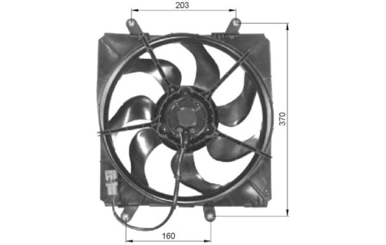 ventilateur de refroidissement 47054 NRF