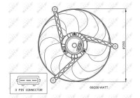ventilateur de refroidissement 47057 NRF