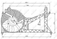 ventilateur de refroidissement 47065 NRF