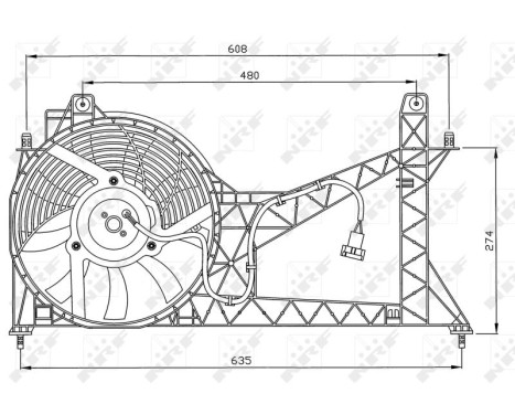 ventilateur de refroidissement 47065 NRF