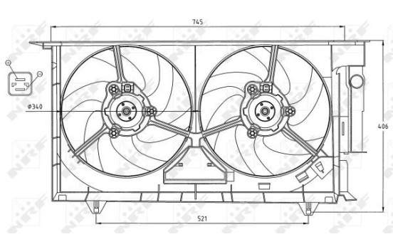 ventilateur de refroidissement 47075 NRF, Image 5