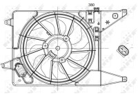 ventilateur de refroidissement 47225 NRF