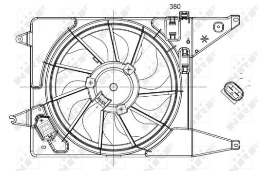 ventilateur de refroidissement 47225 NRF