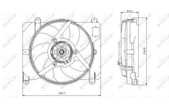 ventilateur de refroidissement 47255 NRF