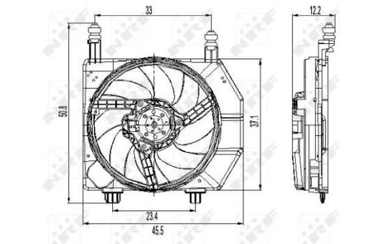 ventilateur de refroidissement 47261 NRF
