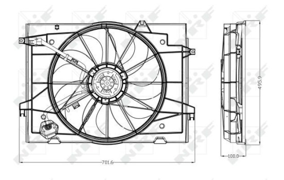 ventilateur de refroidissement 47285 NRF