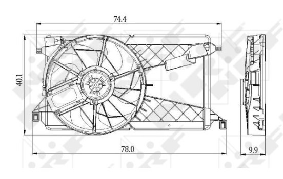 ventilateur de refroidissement 47291 NRF, Image 2