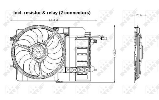 ventilateur de refroidissement 47302 NRF, Image 2
