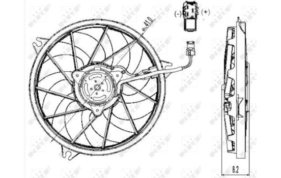 ventilateur de refroidissement 47323 NRF