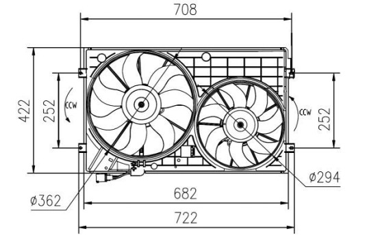 ventilateur de refroidissement 47394 NRF