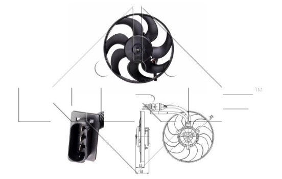 ventilateur de refroidissement 47408 NRF