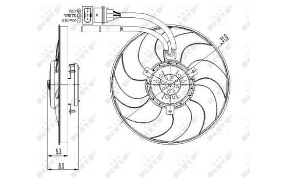 ventilateur de refroidissement 47408 NRF, Image 2