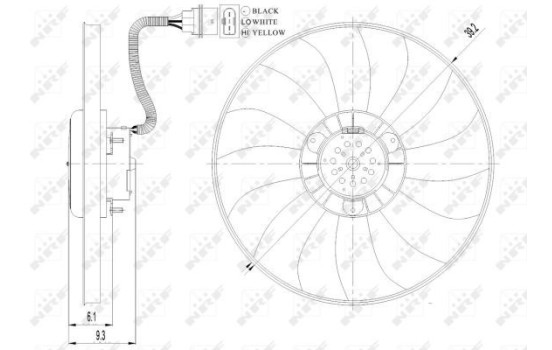 ventilateur de refroidissement 47410 NRF, Image 2
