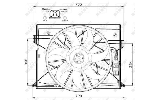 ventilateur de refroidissement 47444 NRF, Image 5