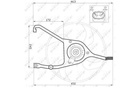 ventilateur de refroidissement 47448 NRF, Image 2