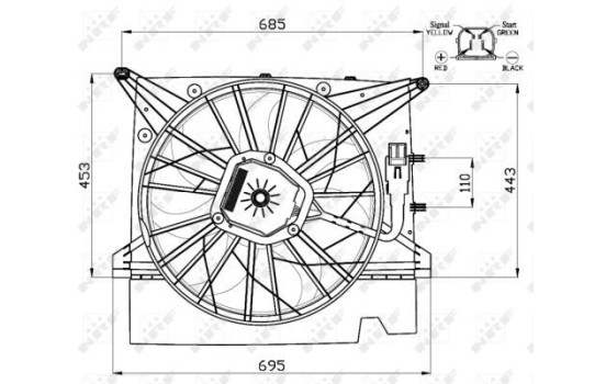 ventilateur de refroidissement 47462 NRF