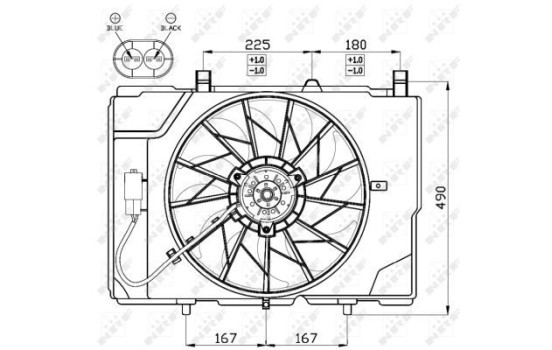 ventilateur de refroidissement 47466 NRF, Image 2