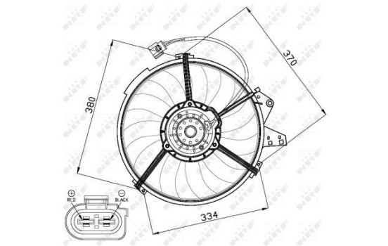 ventilateur de refroidissement 47474 NRF, Image 2