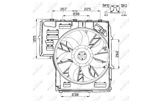 ventilateur de refroidissement 47478 NRF, Image 4
