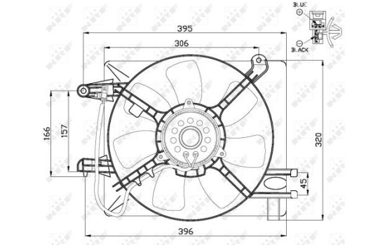 ventilateur de refroidissement 47486 NRF, Image 2