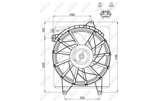 ventilateur de refroidissement 47499 NRF, Image 3