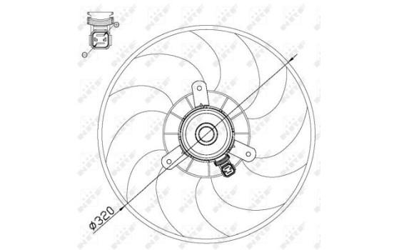 ventilateur de refroidissement 47514 NRF, Image 2