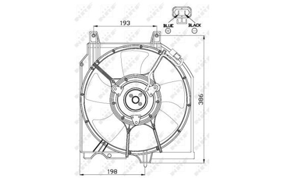 ventilateur de refroidissement 47528 NRF, Image 2