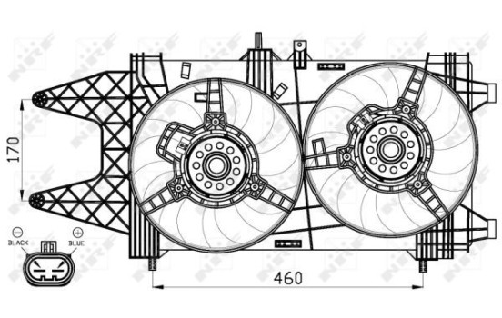ventilateur de refroidissement 47542 NRF, Image 2