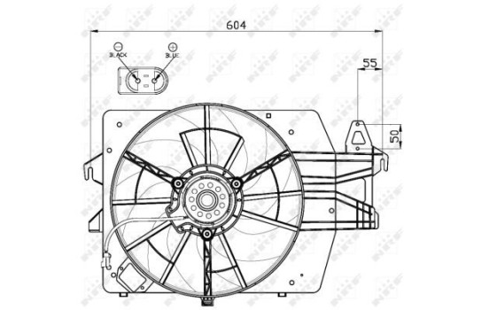 ventilateur de refroidissement 47544 NRF, Image 2